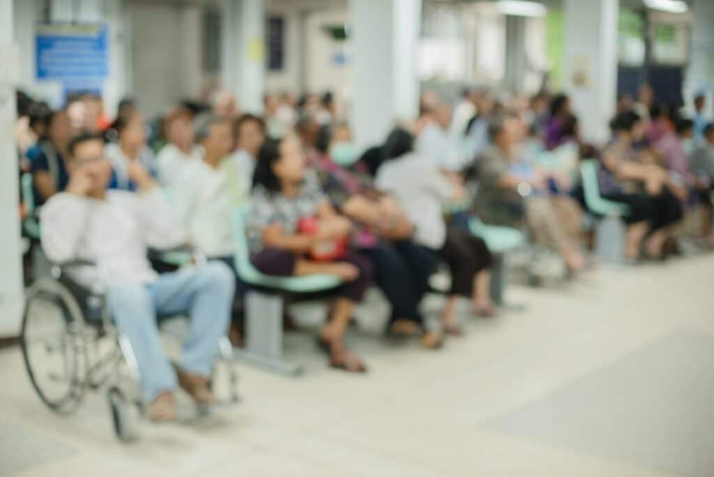 patients in ER lobby