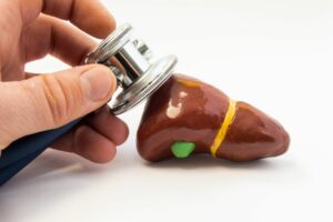 liver with stethoscope