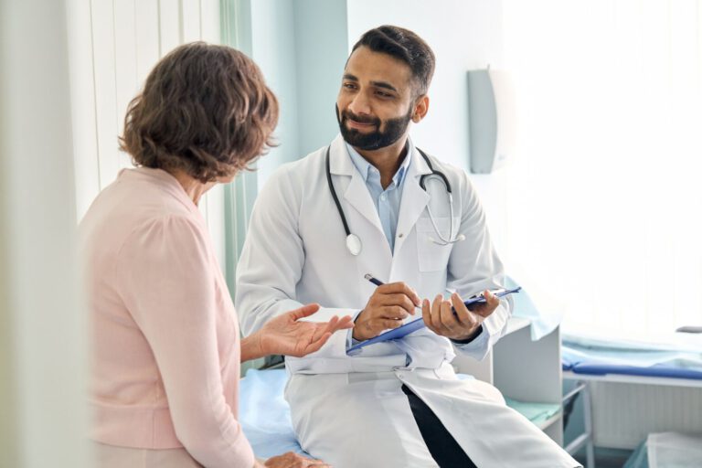 doctor with patient