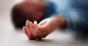 Man laying on the floor