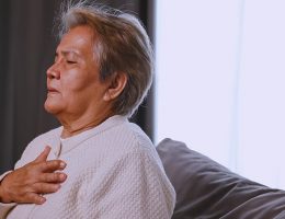 woman with breathing difficulty